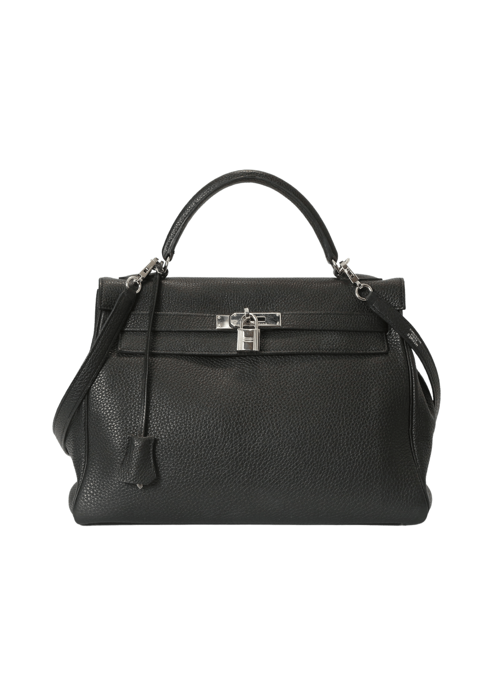 HERMÈS 25 KELLY BLACK&SILVER